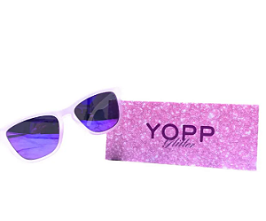Oculos de Sol Yopp Polarizado Uv400 Glitter Roxo
