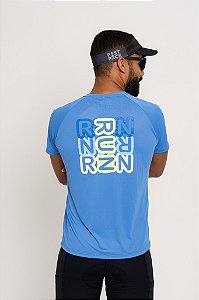Camiseta Masculina RUN Azul  – Fast Pace