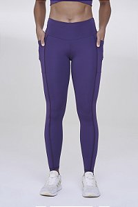 Legging Authen Signature Samba Púrpura - OI24