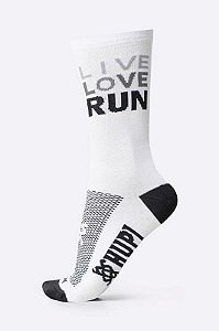MEIA HUPI LIVE LOVE RUN BRANCO | TAM.: UNICO (36-42)