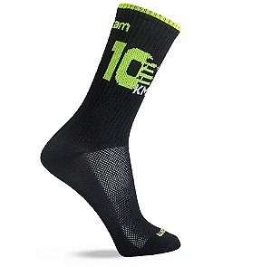 MEIA PERFORMANCE MASCULINA CANO MÉDIO 10KM PRETA 39-42