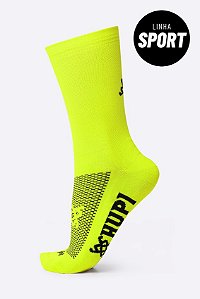 MEIA HUPI SPORT AMARELO NEON LISO COR: AMARELO | TAM.: UNICO