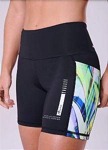 Bermuda Signature Samba 15 cm | Preto/ Estampa Tuim