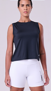 Regata Authen Keep Cool Cut Cropped Preto
