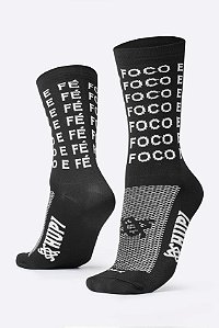 MEIA HUPI FOCO FORCA E FE COR: PRETO.  TAM.: UNICO.