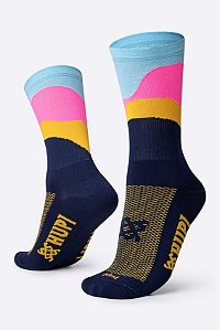 MEIA HUPI IPANEMA COR: AZUL/AMARELO/ROSA.  TAM.: UNICO.