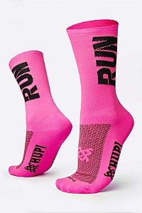 MEIA HUPI RUN ROSA/PRETO  LT - PARA PES MENORES COR: ROSA/PRETO.  TAM.: UNICO.