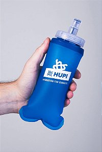 GARRAFA DOBRAVEL SOFT FLASH HUPI - 350ML COR: AZUL.  TAM.: UNICO.