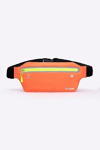 POCHETE HUPI SLIM CORAL ZIPER AMARELO COR: CORAL/AMARELO.  TAM.: UNICO.  - HUPI