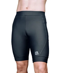 Bermuda LB RUN Masculina SPRINTER ULTRA 6 BOLSOS preto