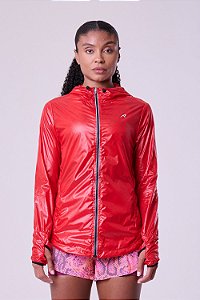 Jaqueta Authen Corta Vento Resistente a Água Slash Vermelho Forte