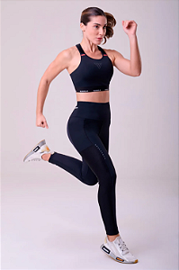 Legging Authen Grit Bossa Luxe Preto