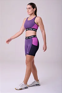 Bermuda Essential Flex Block 15cm Uva/Masgenta/Preto