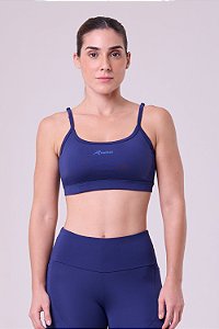 Top Essential Run Reto Ajustavel Trot | Azul Marinho