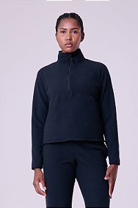 Jaqueta Thermal Fleece 1/2 Ziper | Preto