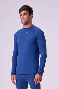 CAMISETA GRIT BOSSA MANGA LONGA UV50 MASC | AZUL MARINHO