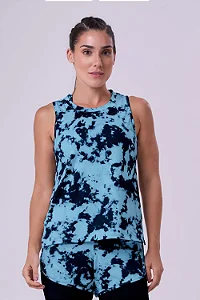 REGATA MUSCLE TIE DYE FEM | TIE DYE AZUL