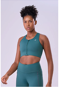 TOP SIGNATURE SAMBA NADADOR C/ ZIPER  VERDE MEDITERRANEO