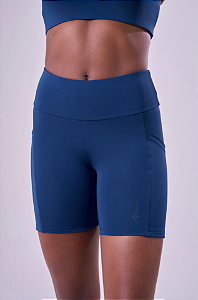 BERMUDA ESSENTIAL RUN STAMINA 3 BOLSOS 15CM  AZUL PEONIA
