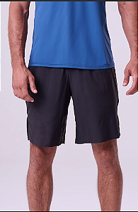 SHORT COM SUNGA ESSENTIAL FLEX STRONG 3 BOLSOS 9"  PRETO
