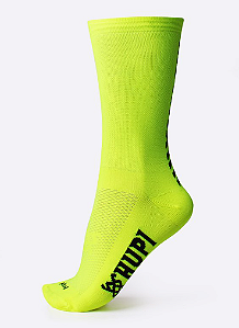 MEIA HUPI 21K SLIM AMARELO NEON TAM: UNICO