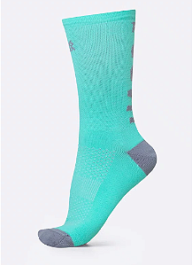 MEIA HUPI RUN HARD VERDE AGUA/CINZA  TAM.: UNICO