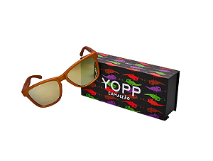 Óculos de Sol Polarizado Uv400 Camaleão Dourado