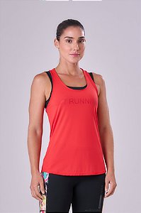 Regata Authen Keep Cool Running Vermelho Hibiscus