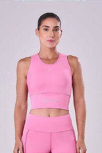 TOP CROPPED GRIT BOSSA 1 BOLSAO ROSA MALVA