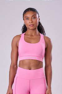 TOP GRIT BOSSA AJUSTAVEL 1 BOLSO NADADOR ALCAS ROSA MALVA