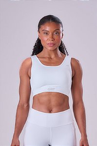 TOP GRIT BOSSA AJUSTAVEL 1 BOLSO RETO ALL WHITE BRANCO