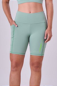 BERMUDA SIGNATURE SAMBA 3 BOLSOS 18CM VERDE ICEBERG