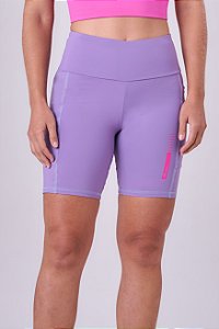 BERMUDA SIGNATURE SAMBA 3 BOLSOS 18CM ROXO NEVOA