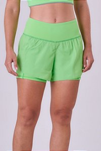 SHORT COM BERMUDA SIGNATURE SAMBA 3 BOLSOS SELADO VERDE ELETRIC