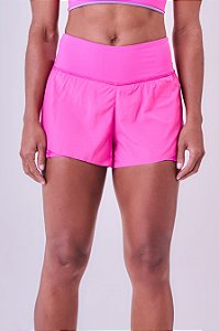 SHORT COM BERMUDA SIGNATURE SAMBA 3 BOLSOS SELADO PINK FLUOR