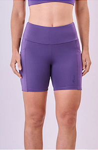 BERMUDA ESSENTIAL RUN STAMINA 3 BOLSOS 15CM ROXO VELUDO