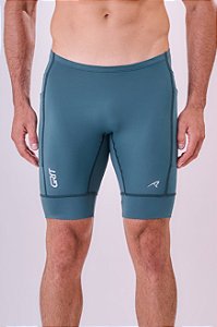 BERMUDA GRIT BOSSA 6 BOLSOS 9" MASCULINA | VERDE MEDITERRANEO