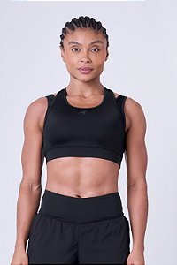 TOP SIGNATURE SAMBA 2 EM 1 DUPLA FACE BLACKOUT PRETO