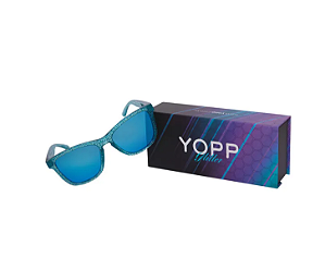 Óculos de Sol Yopp Polarizado Uv400 Glitter Azul