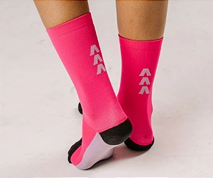 Meia FastPace Cano Médio Rosa Pink 34-39