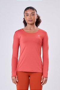 Camiseta Manga Longa Keep Cool Pep UV50 Páprica