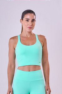 TOP CROPPED ESSENTIAL RUN LENGHTY VERDE MENTA