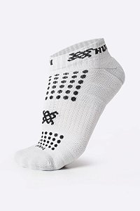 Meia Curta para Corrida HUPI Running Pro Branco - Tamanho Plus 42-46