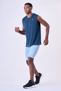 BERMUDA GRIT BOSSA 6 BOLSOS 9" MASCULINA | AZUL MEDIO