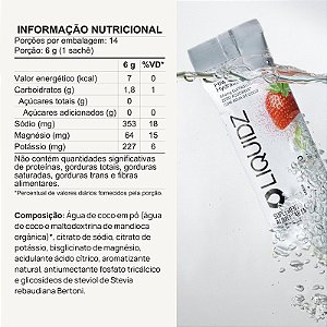 LIQUIDZ® - Repositor de Eletrólitos - ZERO Açúcar - 3X + Eletrólitos - Morango com Kiwi UN