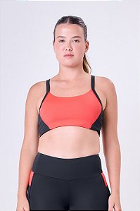 TOP ESSENTIAL RUN FLIGHT ALCAS FINAS NADADOR HIBISCUS / VALENTINO / PRETO
