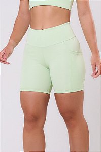 BERMUDA ESSENTIAL RUN STAMINA 3 BOLSOS 15CM VERDE PIXY