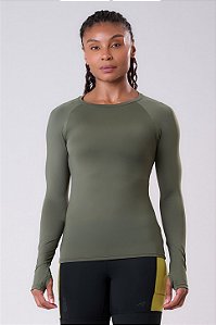 CAMISETA KEEP COOL NEEDED MANGA LONGA UV50 VERDE CACTO