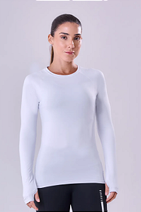 CAMISETA KEEP COOL NEEDED MANGA LONGA UV50 BRANCO
