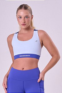 TOP GRIT BOSSA AJUSTAVEL 1 BOLSO NADADOR ALCAS AZUL GELO / AZUL MARINHO / AZUL BIC